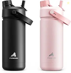POWCAN 2 Pack  Insulated Water Bottle
