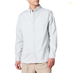 Amazon Essentials Men's Long Sleeve Shirt - Regular-Fit, Pocket Stretc