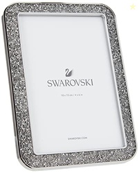 SWAROVSKI Minera Picture Frame, Silver-Tone Metal Picture Frame with C