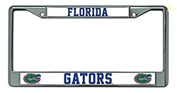 Rico Industries NCAA Florida Gators Chrome Plate Frame , Silver , 12" 