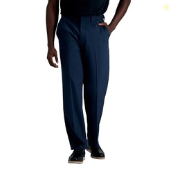 Haggar Men's Premium Comfort Straight Fit Dress Pant - Blue 42x32