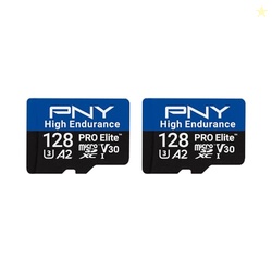 PNY 128GB PRO Elite High Endurance C10 U3 V30 A2 microSDXC  Up to 34.4