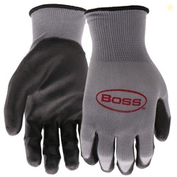 Boss Men's Grip 10-Pack Polyurethane (PU) Coated Work Gloves, Water an