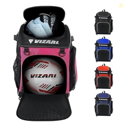 Vizari Soccer Backpack Soccer Bag | Water resistant Durable Equipment 