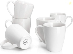 Sweese Porcelain Coffee Mugs - Set of 6