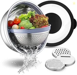 P&P CHEF 4-In-1 Stainless Steel Colander 