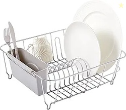 Dish Drying Rack & Cutlery Holder 2 Piece Set 