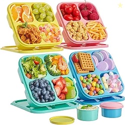 Canfanni 4 Pcs Snack Box Containers Set
