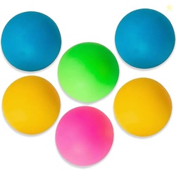 Vibrant Neon Pong Balls - 1.5" (Pack of 6) - Premium Quality & Durable