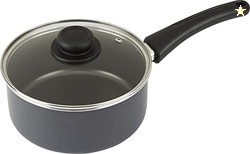 GoodCook Everyday Sauce Pan with Lid, 3 Quart, Black