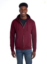 Jerzees -Men's NuBlend -Fleece -Sweatshirts & -Hoodies, Full Zip-Maroo