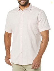 Amazon Essentials Men's Short-Sleeve Regular-Fit Stretch Poplin Shirt 