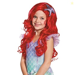 Disguise Disney The Little Mermaid Ariel Ultra Prestige Wig, Synthetic