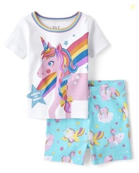 The Children's Place,Short Sleeve Top and Shorts 2 Piece Pajama Sets,G