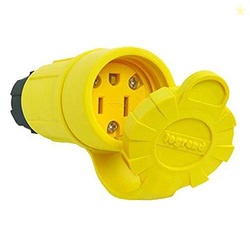 Legrand Pass & Seymour PS15W47CCV3 15 Amp Watertight Connector, Stgrai