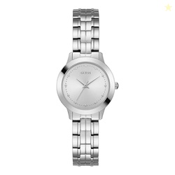 GUESS Classic Slim Stainless Steel Bracelet Watch. Color: Silver-Tone 