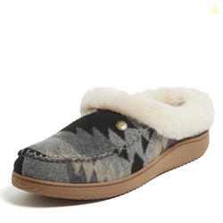 Dearfoams Men's Baro Clog, Grey Combo, 10