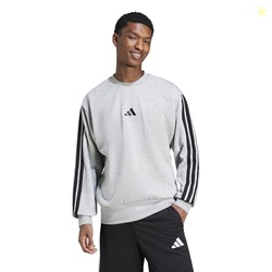 adidas Men's Essentials 3-Stripes Fleece Sportswear Sweatshirt, Medium