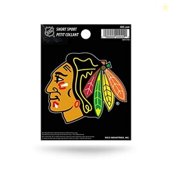 Rico Industries NHL Hockey Chicago Blackhawks Short Sport Decal 3.75' 