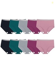 Fruit of the Loom Womens Eversoft Cotton Underwear Multipacks, Tag Fre