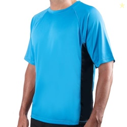 Kanu Surf Mens Swim Shirt with Short Sleeves  UPF 50+ Rash Guard for M