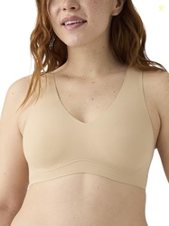 True & Co womens True Body Lift V Neck Bra, Desert, 1X 40C-D 42A-B US