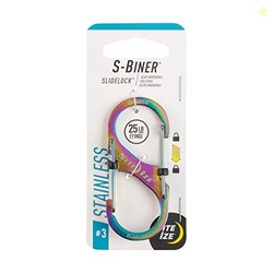 Nite IZE S-Biner SlideLock Stainless Steel, Size #3, Spectrum