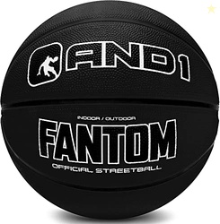 AND1 Fantom Rubber Basketball - Official Size Streetball, Made for Ind
