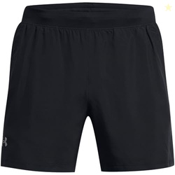 Under Armour Men's Launch Run 5-Inch Shorts, (001) Black/Black/Reflect