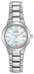 Citizen Women's Eco-Drive Dress Classic Watch in Stainless Steel, Moth