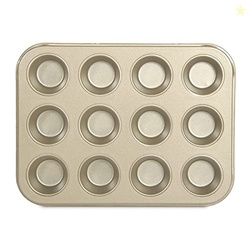 Glad Mini Muffin Pan Nonstick - Heavy Duty Metal Cupcake Tin with Smal