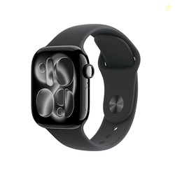 Apple Watch Series 11 [GPS 42mm] Smartwatch with Jet Black Aluminum Ca