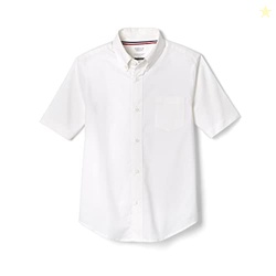 French Toast Boys' Short Sleeve Oxford Dress Shirt (Standard & Husky),
