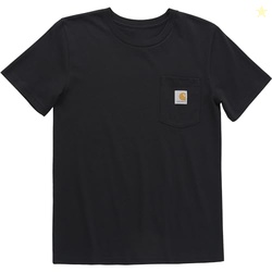 Carhartt Kids' Short Sleeve Pocket T-Shirt Tee Shirt, Black, M-10/12
