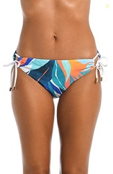 La Blanca Women's Side Tie Hipster Swimsuit Bottom, Ice Blue//Coastal 
