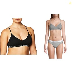 Calvin Klein Motive Cotton Lightly Lined Bralette