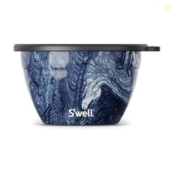 Swell Stainless Steel 64oz Salad Bowl Kit, Azurite Color, Includes 2oz