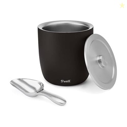 S'well Stainless Steel Ice Bucket XL, 100oz, Onyx, Includes Lid And Sc
