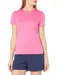 Hanes Sport Women's Short Sleeve Cool DRI Performance Tee, Wow Pink, 3