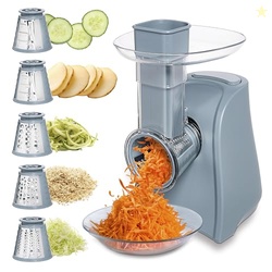 COOK WITH COLOR 5-in-1 Electric Slicer, 150W Food Prep Machine  Parmes