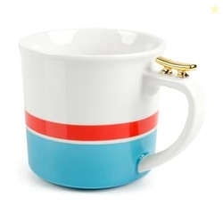 Genuine Fred HIGH TIED Tea Mug, 12oz Ceramic Mug with Nautical Design 