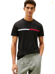 Tommy Hilfiger Men's Short Sleeve Logo T-Shirt Jet Black