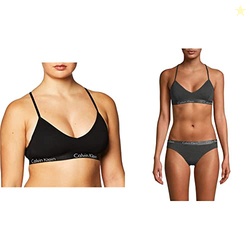 Calvin Klein Motive Cotton Lightly Lined Bralette