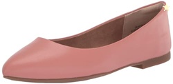 Amazon Essentials Women's Pointed-Toe Ballet Flat, Dusty Rose, 7