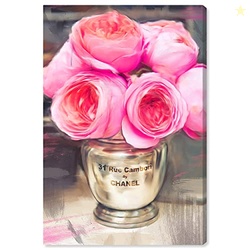 Floral and Botanical Wall Art Canvas Prints 'Rue Cambon'