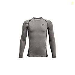 Under Armour Boys' ColdGear Armour Long Sleeve T-Shirt, Charcoal Light