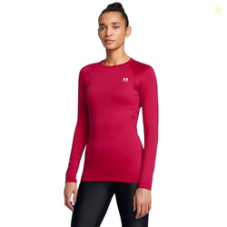 Under Armour Womens Authentics Long Sleeves Crew Neck T-Shirt, (835) F