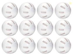 Hot Glove 12 Practice Curve Baseballs In Mesh Bag White