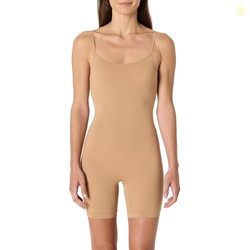 Amazon Essentials Women's Microfibre Short Romper Bodysuit, Washed Bro