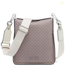 Calvin Klein Fay North/South Small Crossbody, Almond/Taupe/Cherub Whit